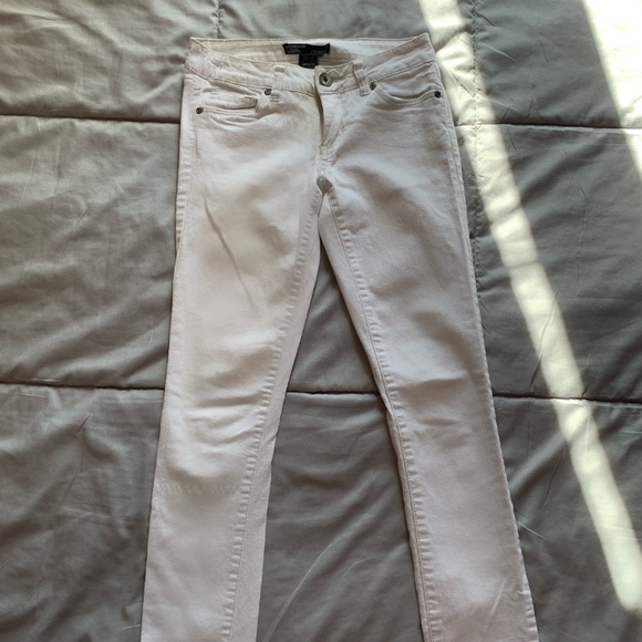 White Low Rise Skinny Jeans - Picture 2 of 2